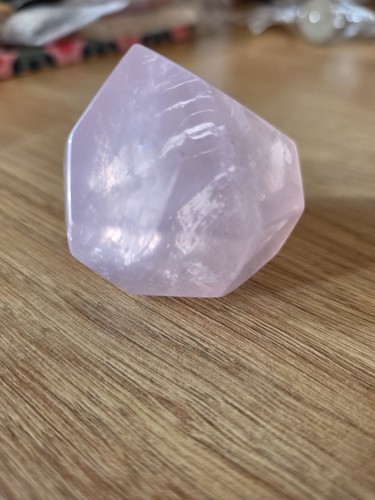 Girasol rose quartz crystal - rose,