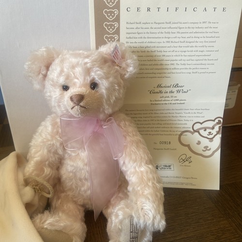 Steiff musical bear candle - steiff,