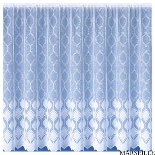 Marseille white net curtains - net,
