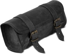 Vintage Leather Retro Bike Saddle Bag Seat Tail Pouch Rear Pannier for Bicycles