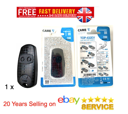 Came top432ee gate remote - gate,