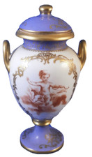 Antique 19thC 1810 Royal Vienna Porcelain Vase Porzellan Deckelvase Alt Wien