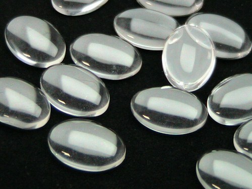 Transparent glass oval - glass,