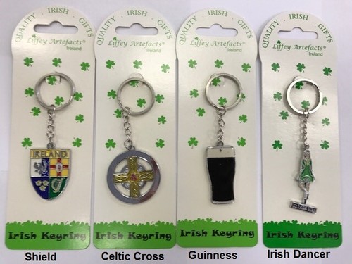 Metal irish keyring - irish,