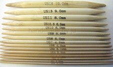  Bamboo Double Pointed Knitting Needles Sock / cable DPN 13cm/5" short set of 5 