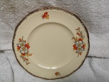 Alfred Meakin Marquis Shape Marigold art deco round side plate