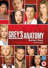 Grey's Anatomy: Complete Fourth Season DVD (2009) Ellen Pompeo cert 15 5 discs
