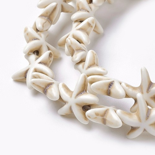 Turquoise starfish beads - turquoise,