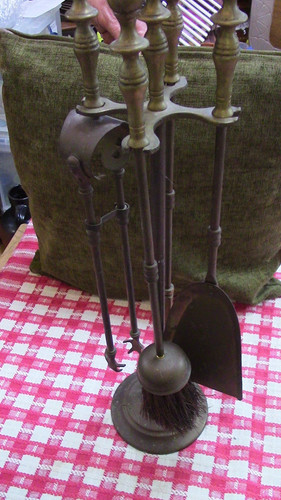 Vintage solid brass companion - vintage,