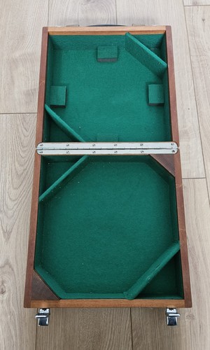 Wooden box with green - wooden,