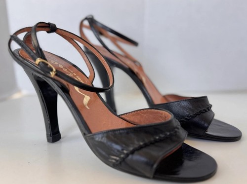Vintage 70s nina black - black, leather
