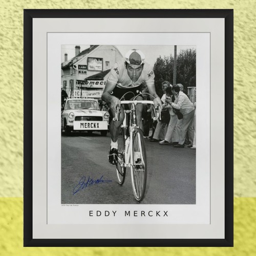 Eddy merckx signed print tour - signed, print-