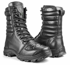 Motorcycle Boots Black Leather