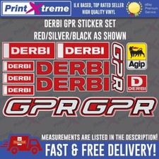 Derbi GPR stickers SM supermoto 50 125 red/black/silver