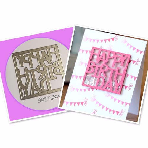 Happy birthday square cutting - birthday,