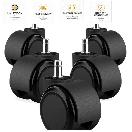 Office chair castors set - office,