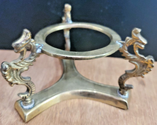 Vintage brass dragons sphere - 3,