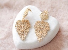 Chantilly Lace Statement Chandelier Earrings Stella & Dot Inspired In Gift bag 