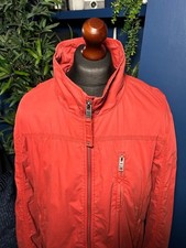 Camel Active Garment Dyed Jacket Overshirt Red Mens 46 R 2XL Terraces Casuals