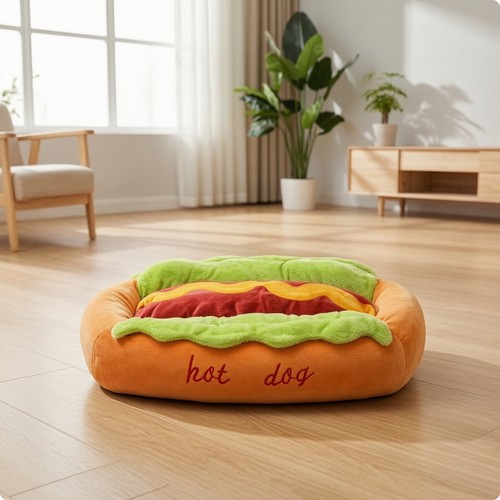 Hot dog pet bed - bed, soft