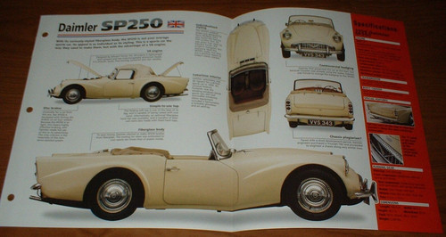 1959 daimler sp250 - 1959, sheet