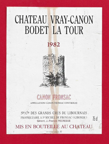 Bordeaux label canon - 92,