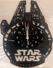 Star Wars Decor Vinyl Record Clock Modern Wall Clock Millennium Falcon Gift Art