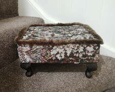 Vintage Footstool Tapestry