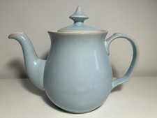 Denby Blue Linen Teapot 18x23cm 2 Pint England