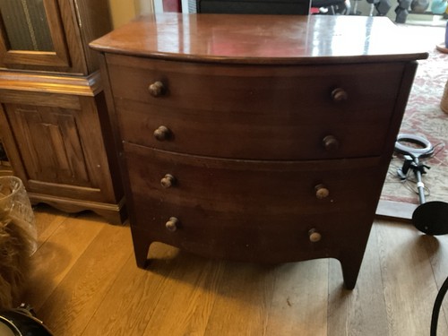 Antique mahogany commode - mahogany,