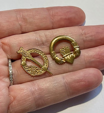 Vintage Irish pin badges x2