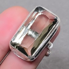 Faceted Alexandrite Gemstone Handmade Fashion Adjustable Jewelry Ring SR 2113
