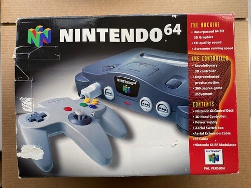 N64 console boxed with - boxed,