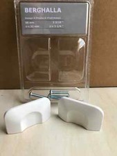 Ikea BERGHALLA Aluminium Handles White 56mm Pack of 2 NEW