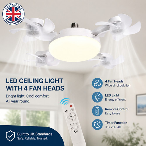 60w led ceiling fan - fan, with