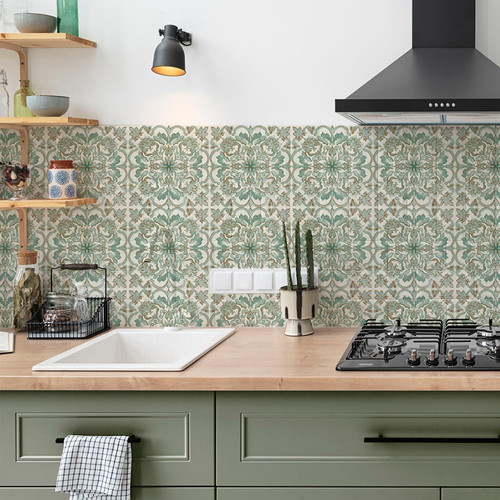 25pcs tile sticker vintage - tile,
