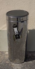 Brabantia 30L Touch Lid Steel Bin Silver Kitchen Household Waste Bin