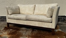Vintage  Danish  2 seater Sofa Good Quality Cream Material 20-30 Years old