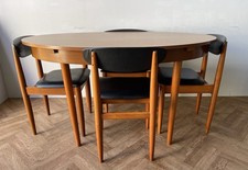 Schreiber Large Vintage Oval Extending Dining Table & 6 Chairs FREE DELIVERY