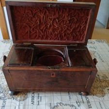 Antique Mahogany Wooden Tea