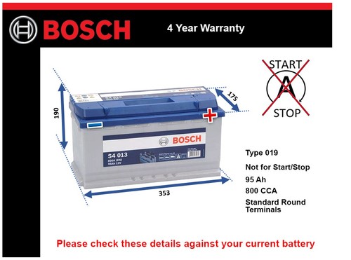 Battery fits audi s5 - s3, a4