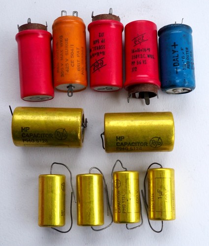 11x vintage capasitors - 11x,