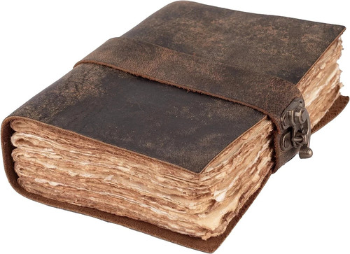 Handmade leather bound - handmade, vintage