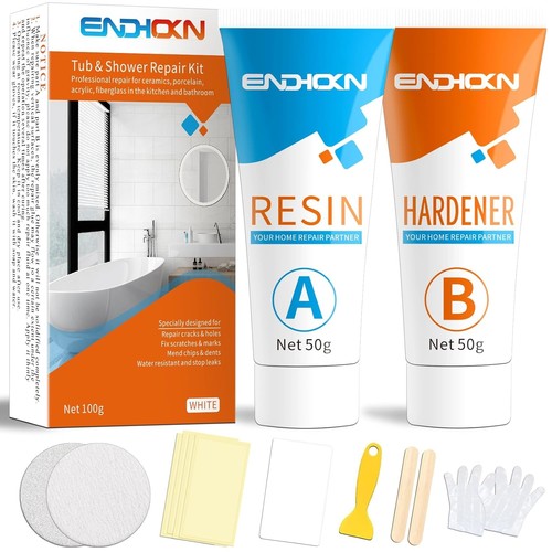 Bath repair kit white - kit,