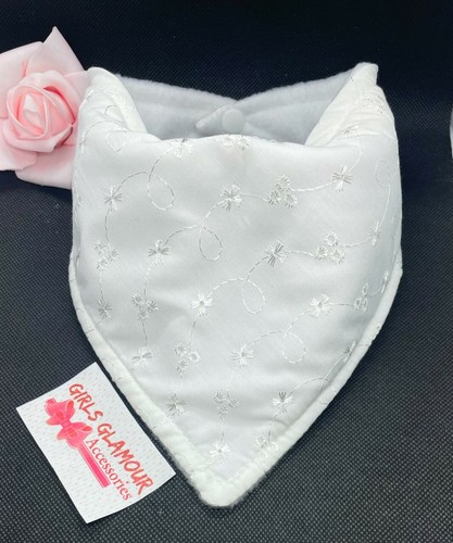 Ivory christening dribble - dribble, bib