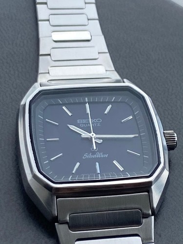 Seiko silver wave quartz watch - wave,