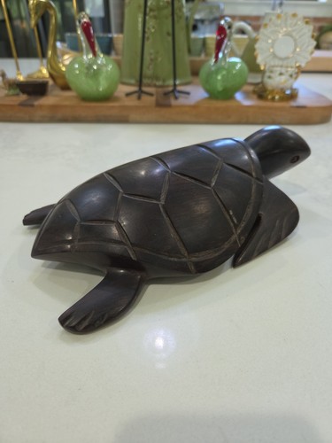 Vintage ironwood sea turtle - vintage,