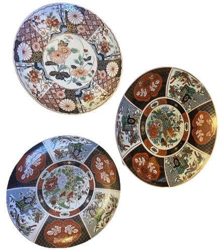 Japanese imari ware plates - japanese,