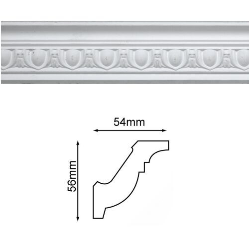 Sample coving cornice - coving/cornice, white
