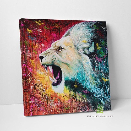 Lion roar graffiti - roar,